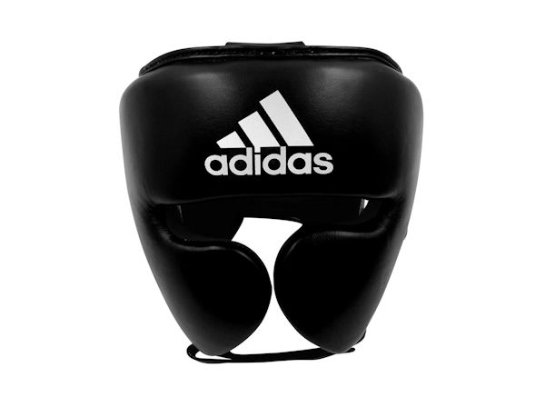 Adidas Boxing Pro Range Adistar Leather Head Guard Black White